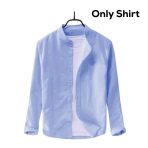 Sky Shirt Band Collar