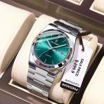 POEDAGAR 930 Luxury Luminous Date Week Quartz Watch Green