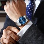 POEDAGAR 930 Luxury Luminous Date Week Quartz Watch Blue