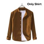 Golden Shirt Band Collar