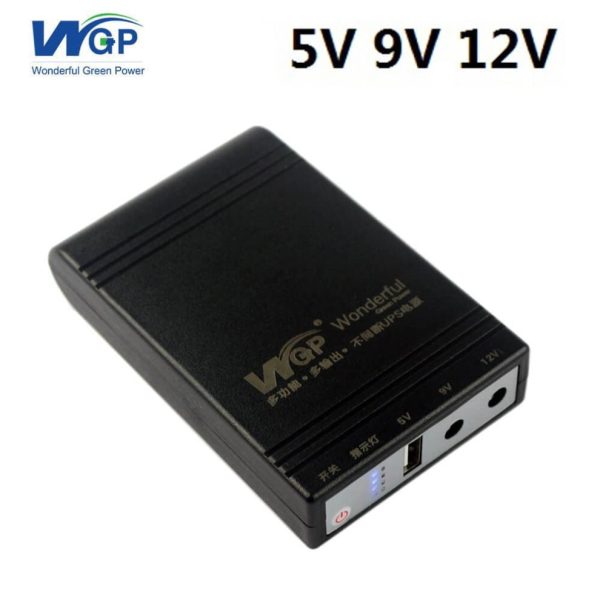 WGP Mini UPS 10400mAh Battery 5,9,12V Output