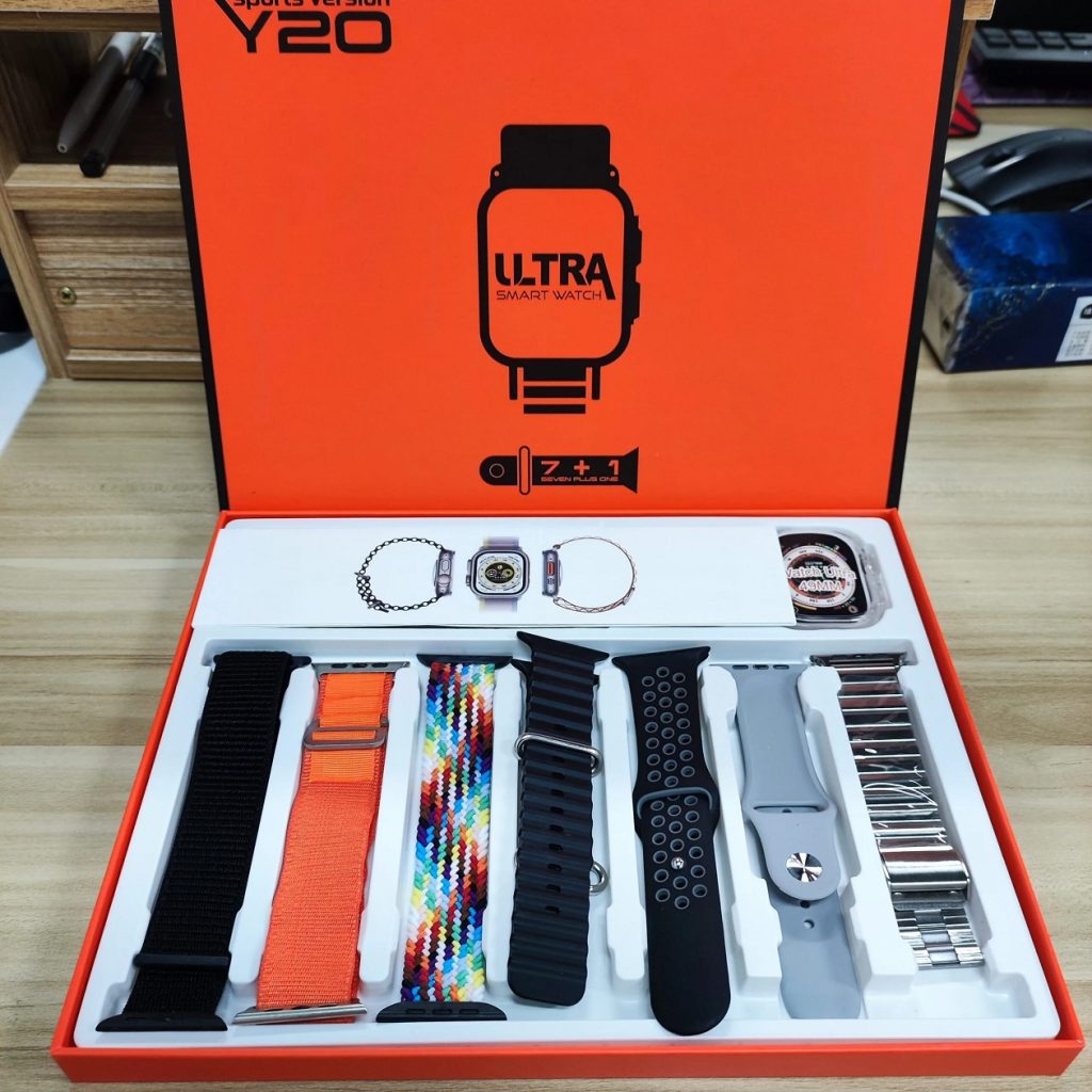 Y20 Ultra Sports Version Smart Watch with 7 Strap